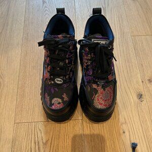 Black platform shoes from Japan